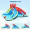Inflatable Water Slide Crab Dual Slide Bounce House Without Blower